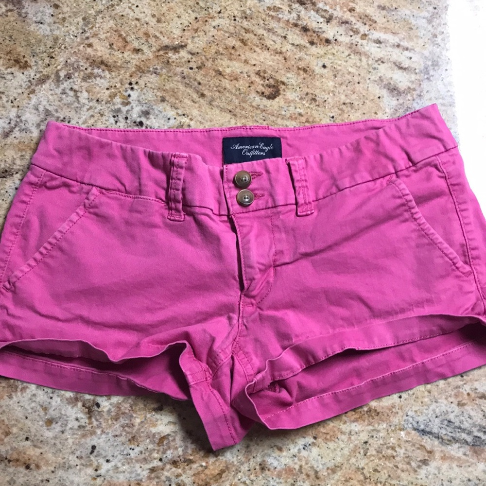 Pink American eagle shorts